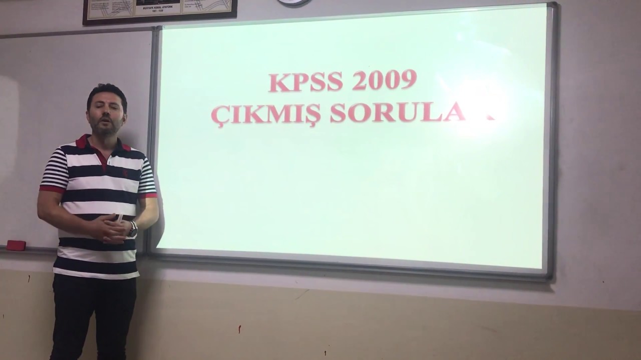 2009 KPSS ÖLÇME VE DEĞERLENDİRME ÇIKMIŞ SORULAR