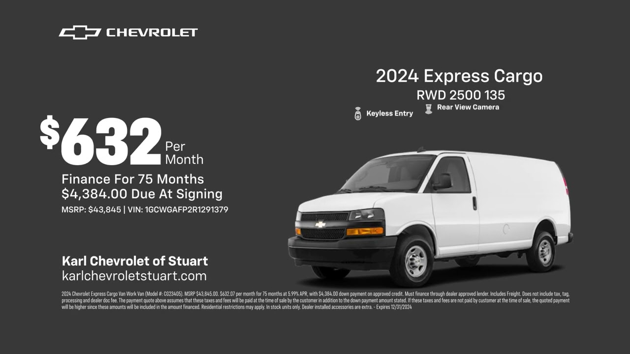 Chevrolet Express Cargo 12/10/2024 4663101