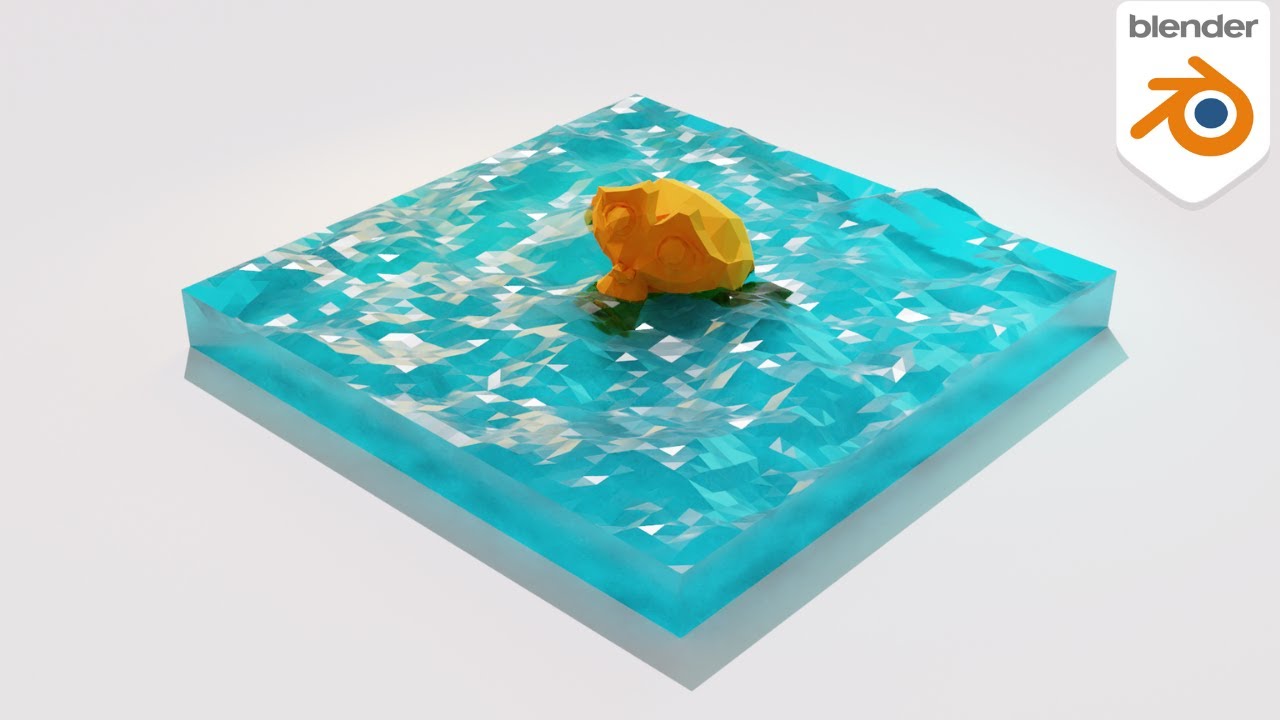 【簡単】ローポリな水を作ろう｜blender2.9チュートリアル
