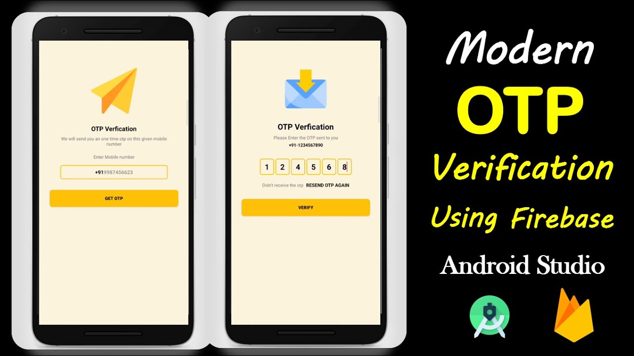 OTP Verification using firebase in Android Studio Complete Tutorial [2021]
