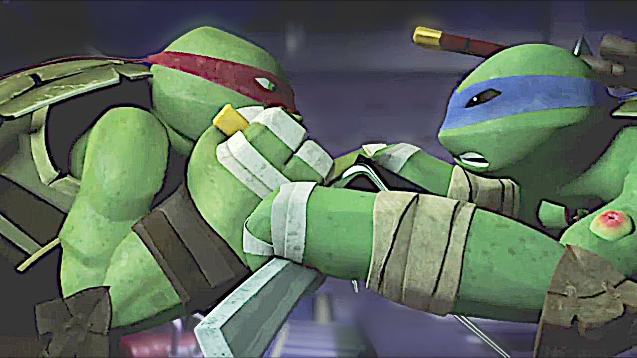 TMNT animation leo vs raph - Trojanplays