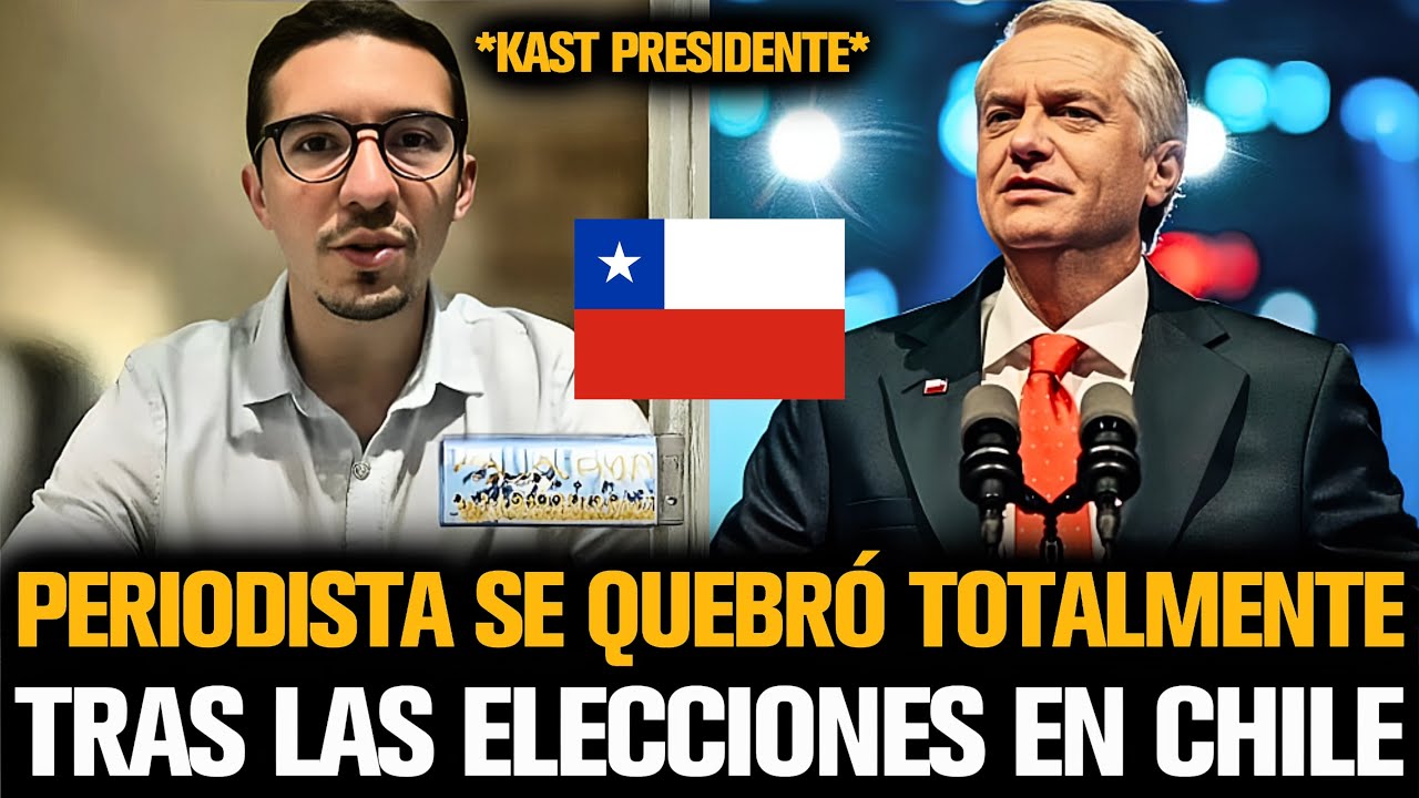 PERIODISTA SE QUEBRÓ TOTALMENTE TRAS LAS ELECCIONES EN CHILE