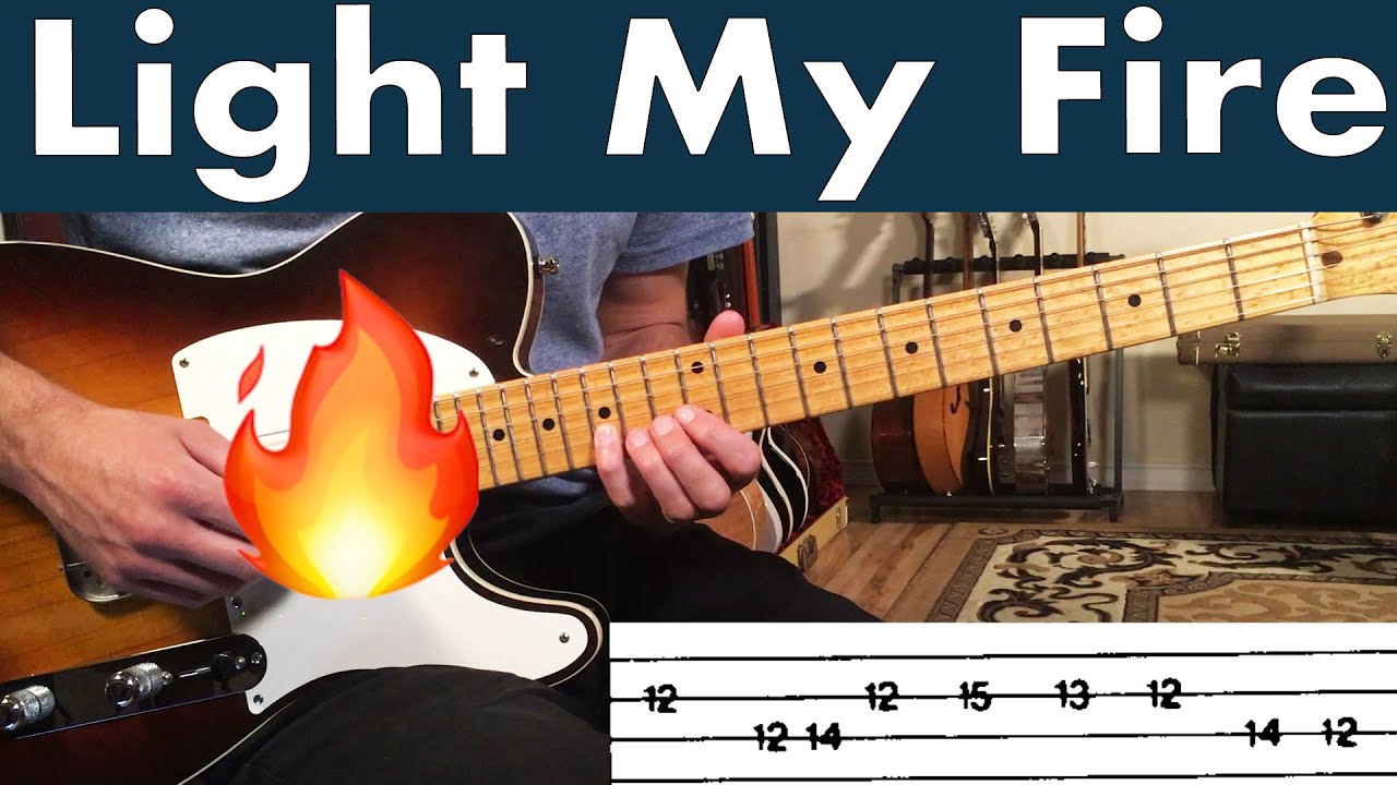How To Play Light My Fire On Guitar | Doors Guitar Lesson + TABs | The Intro Organ Riff