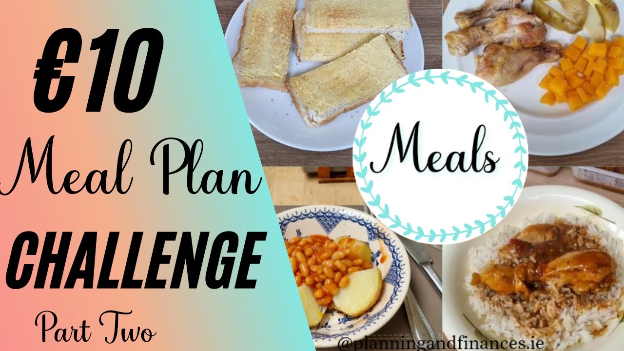 Extreme budget meal plan Ireland - &euro;10 Meal plan challenge - Tesco food Haul Part 2
