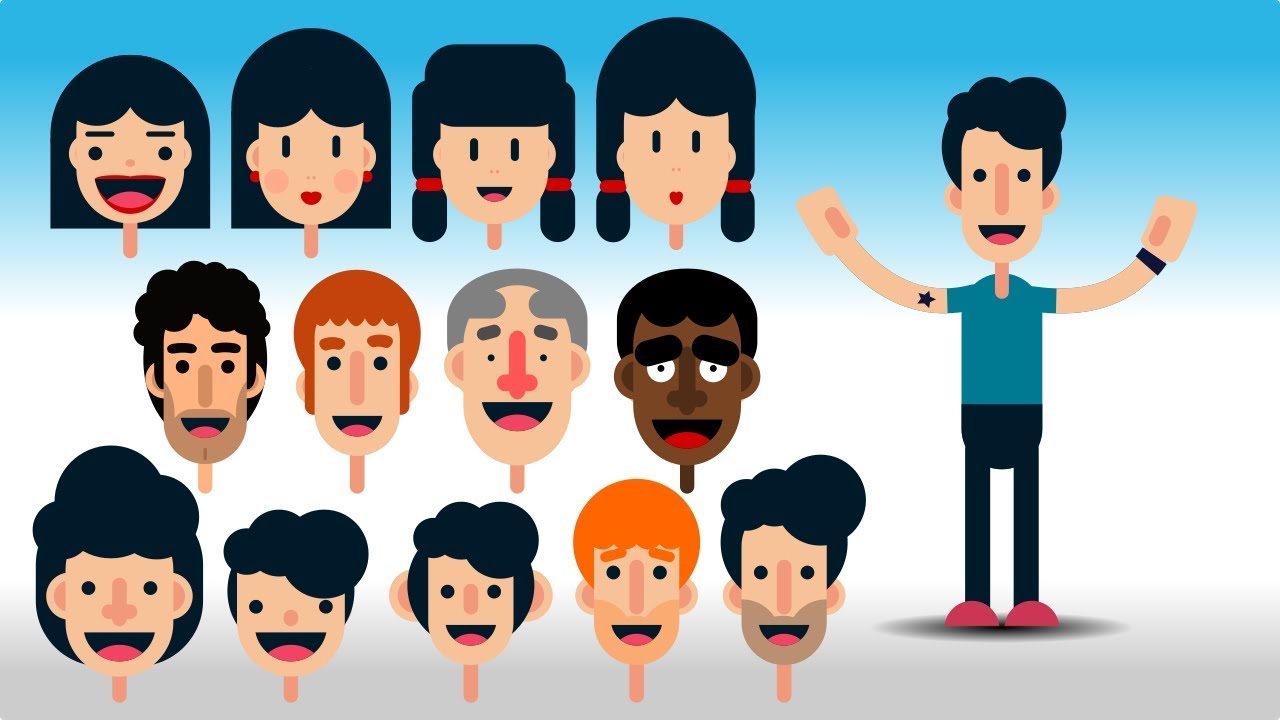 Tuto inkscape 0.92 : Dessiner personnage simple : la tête (bonus 1.2)