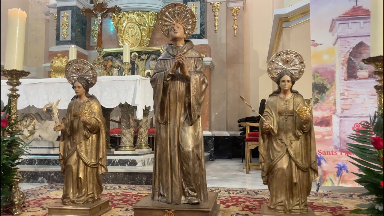 La restauració de les escultures reliquiari dels Sants Patrons d'Alzira.