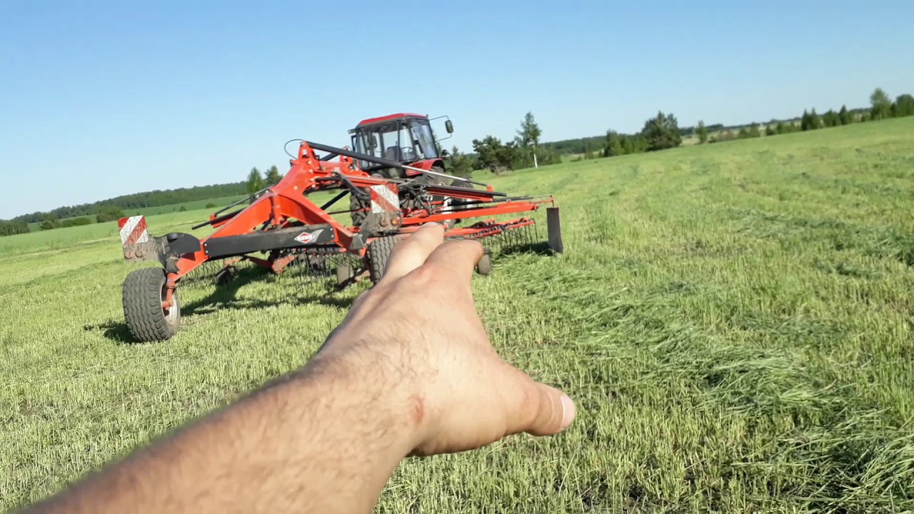 Открытие сезона 2019, грабли KUHN GA 8030 на ржи