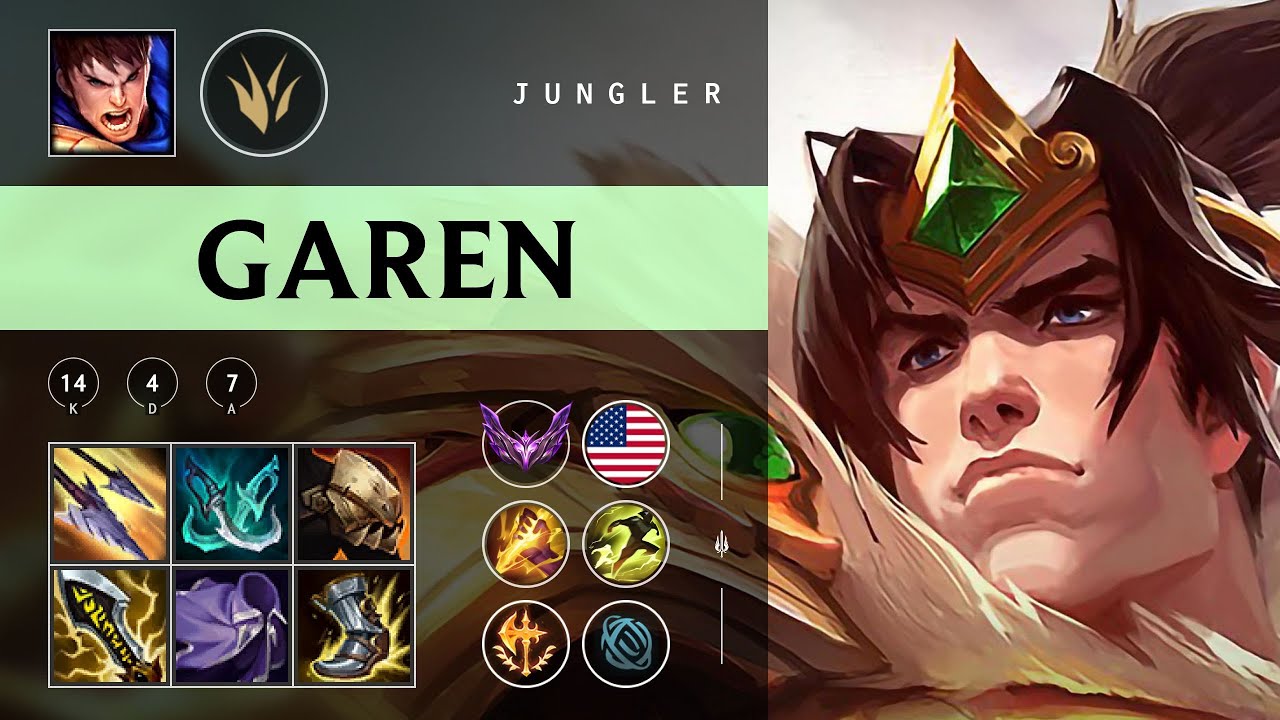 Garen Jungle vs Xin Zhao - NA Master Patch 25.22