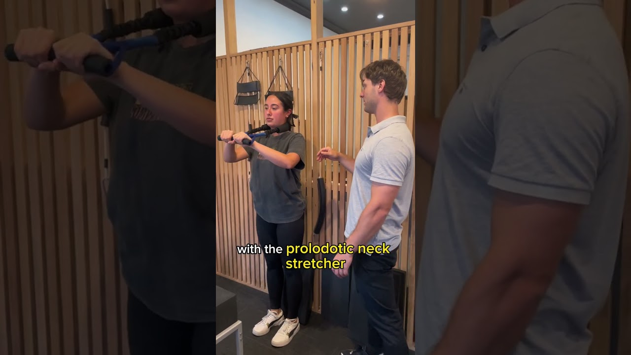 A snap shot of a Chiropractic BioPhysics session at Level Spine Chiropractic