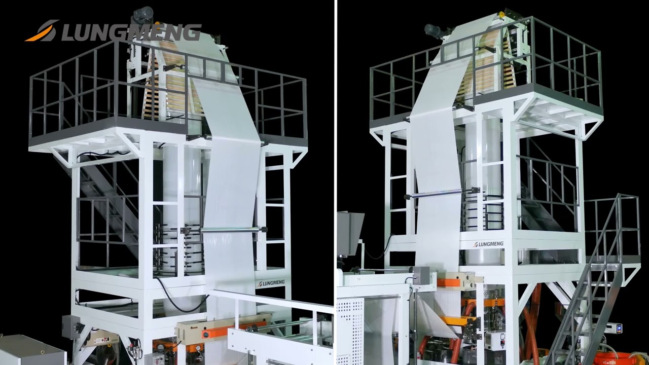 [Lung Meng ] ABA Blown film machine in-line with 4 color printing machine