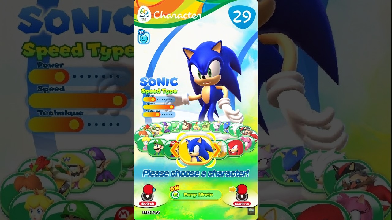 Mario & Sonic at the Rio 2016 Olympic Games Arcade Edition (2016) - Sonic - Gameplay (TeknoParrot)