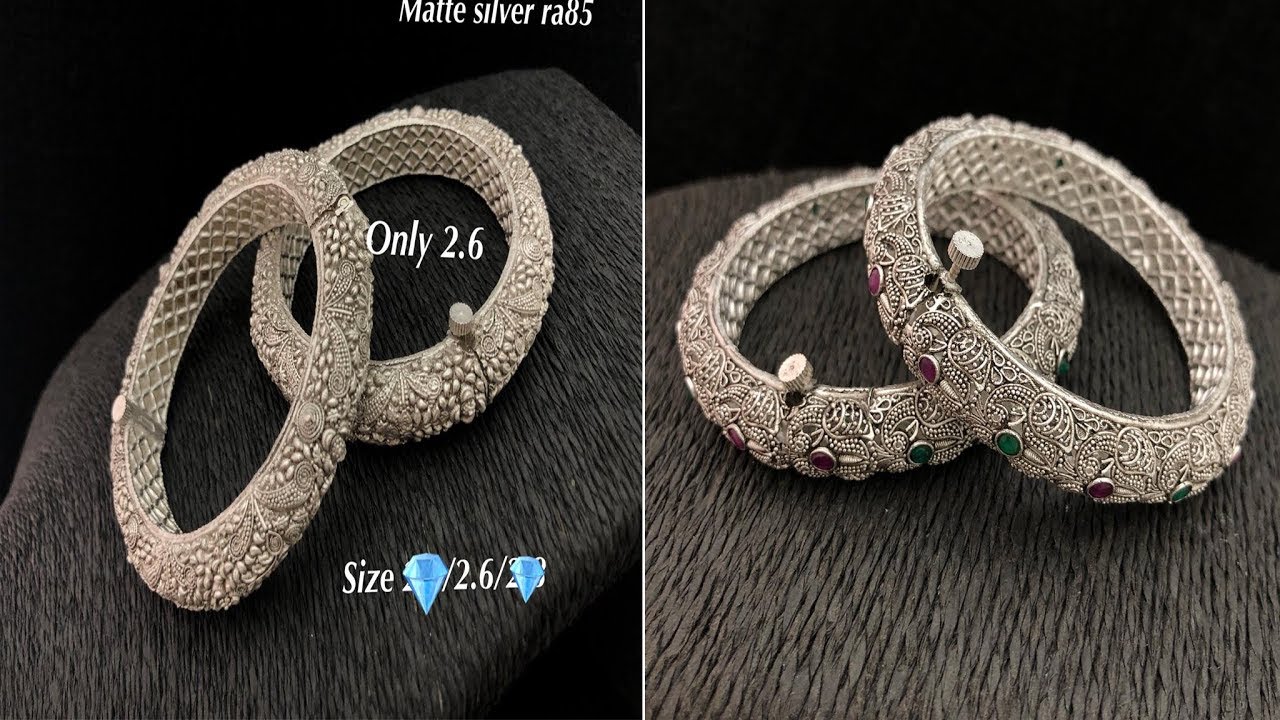 new arrival silver bangles designs with price