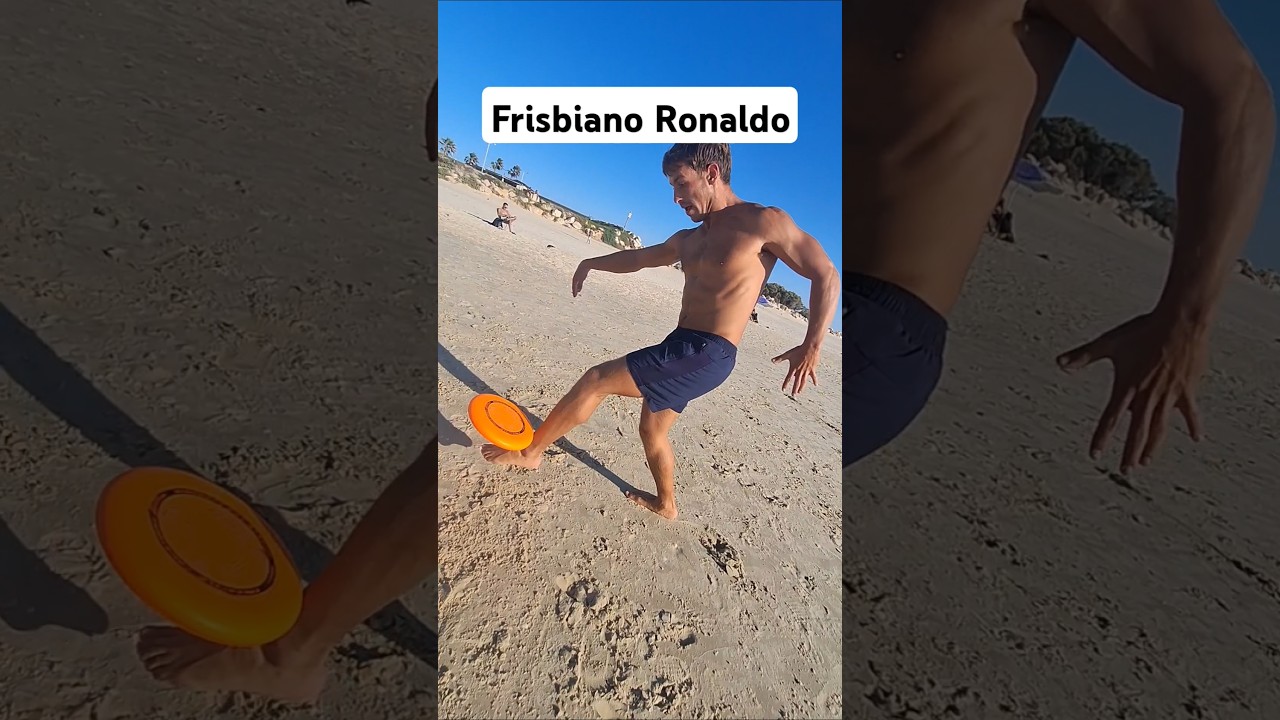 SUUUUIII!!  #ronaldo #frisbee #trickshot #b9omerang