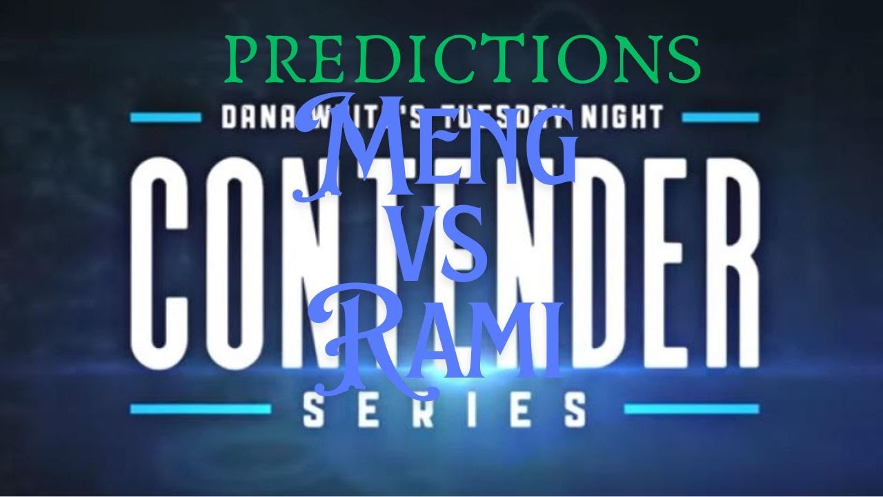 Dana White's Contender Series 2024 Meng Ding vs Rami Hamed #ufc #ufcpredictions #espn