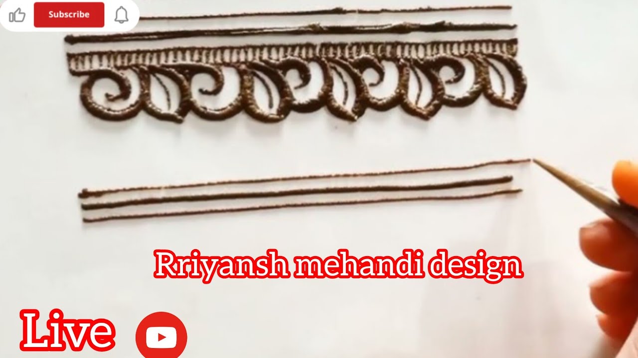 paper practice ✍️ mehndi 🌿design