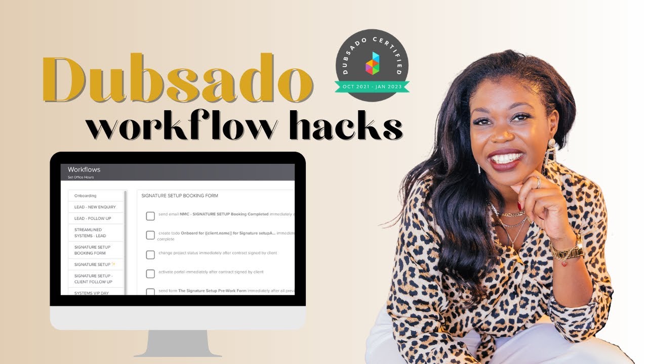 Improve your workflows | Dubsado Workflow hacks for client experience