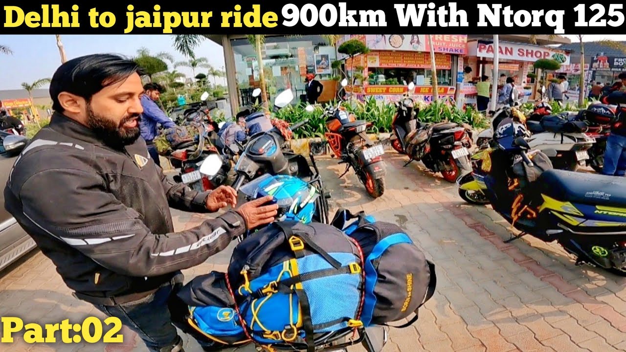 Delhi to jaipur ride non stop 900km on ntorq xp 😍 | delhi to jaipur ride with ntorq race xp