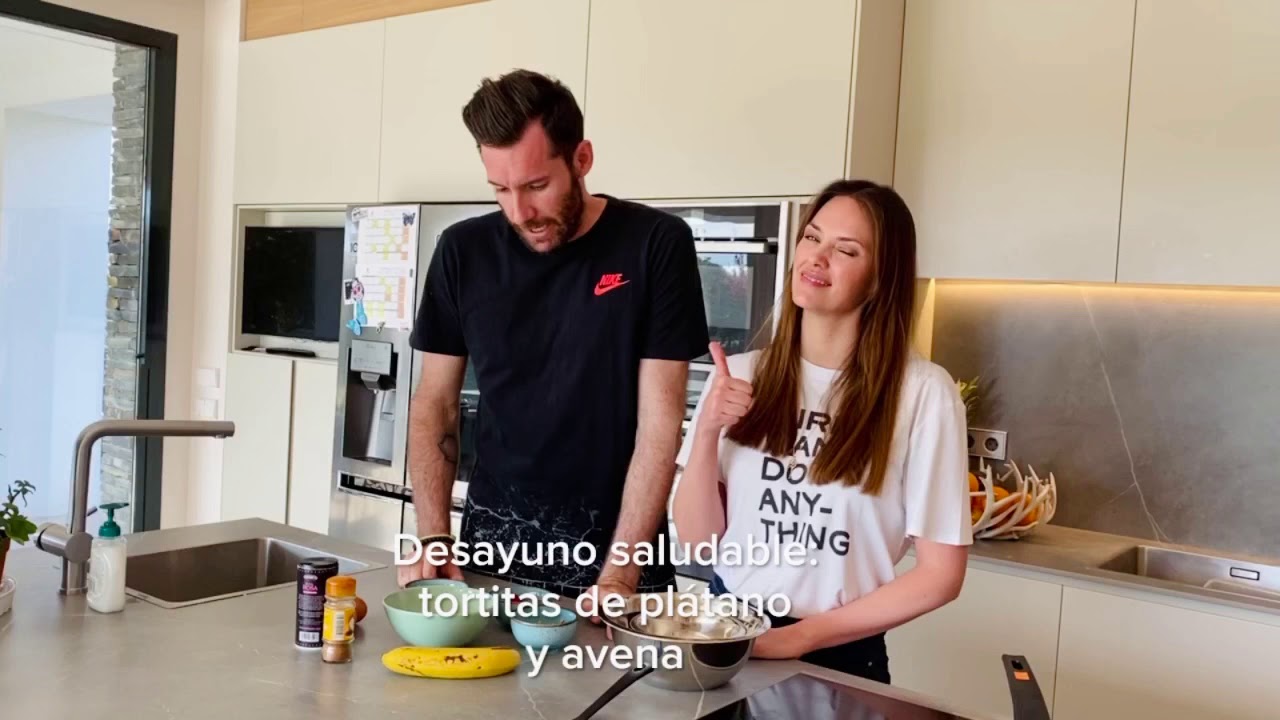 Tortitas de avena y plátano