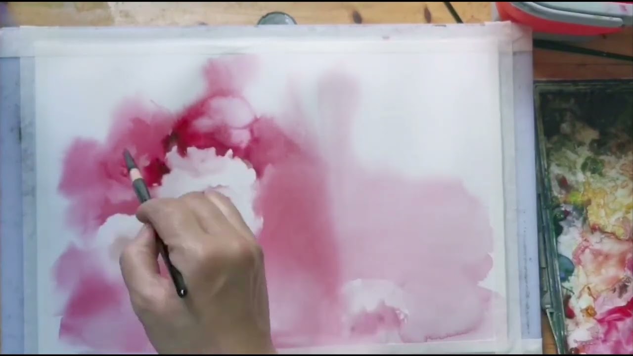 Pink Rose Watercolor Tutorial | Step-by-Step Flower Painting