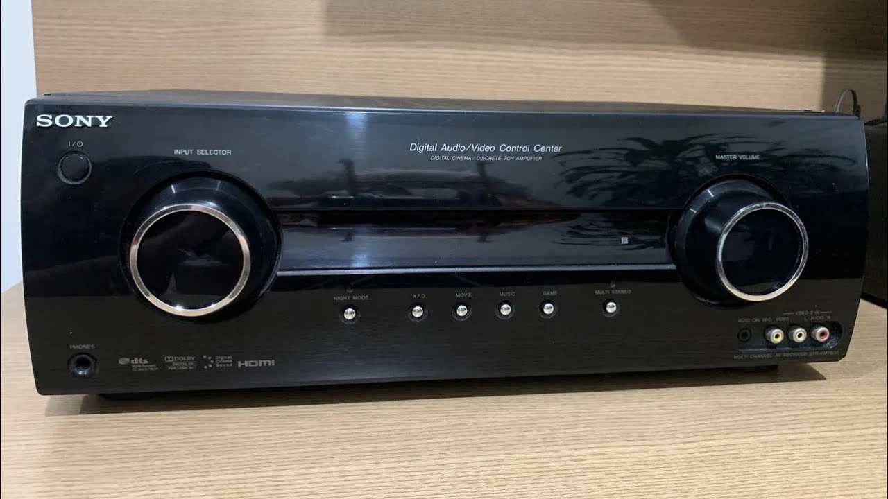 Receiver Sony Muteki 7.2: Conserto e análise de muitos defeitos