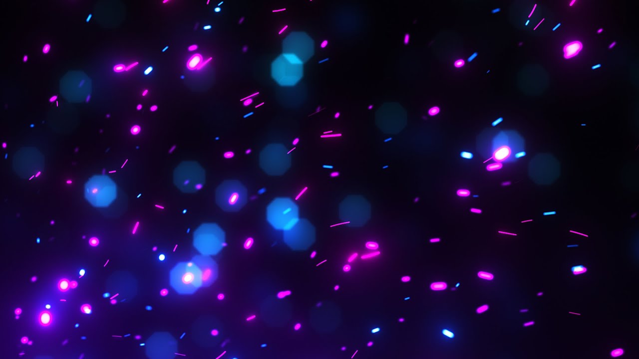 Bright Flying Purple and Blue Fire Sparks Background video | Footage | Screensaver