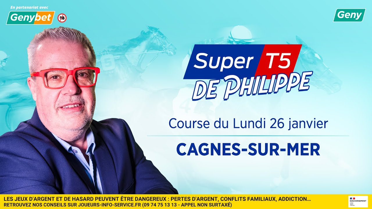 LE PRONO DU SUPER TOP 5 (R1-C3) | 26/01/2026 | A CAGNES-SUR-MER