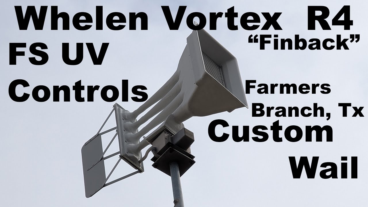 Whelen Vortex R4 | 3-Minute UV Custom Wail | Farmers Branch, Tx 2/5/25