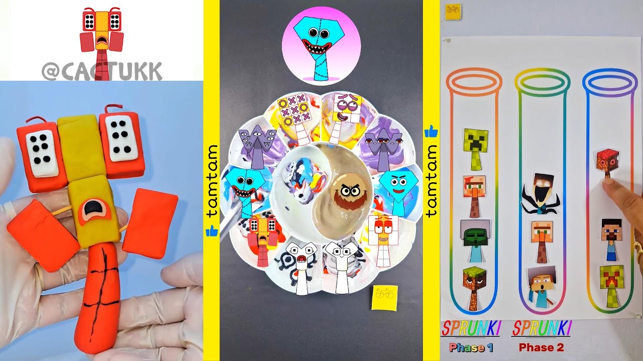 Sprunki 🎵 Mixing Colors 🌈 Best Clay & Challenge & Draw 🖍️