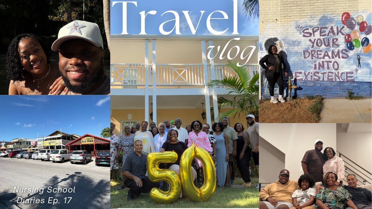 TRAVEL VLOG | Nursing School  Diaries EP.17 | D.C , Bahamas, Family Time, and Surprises !