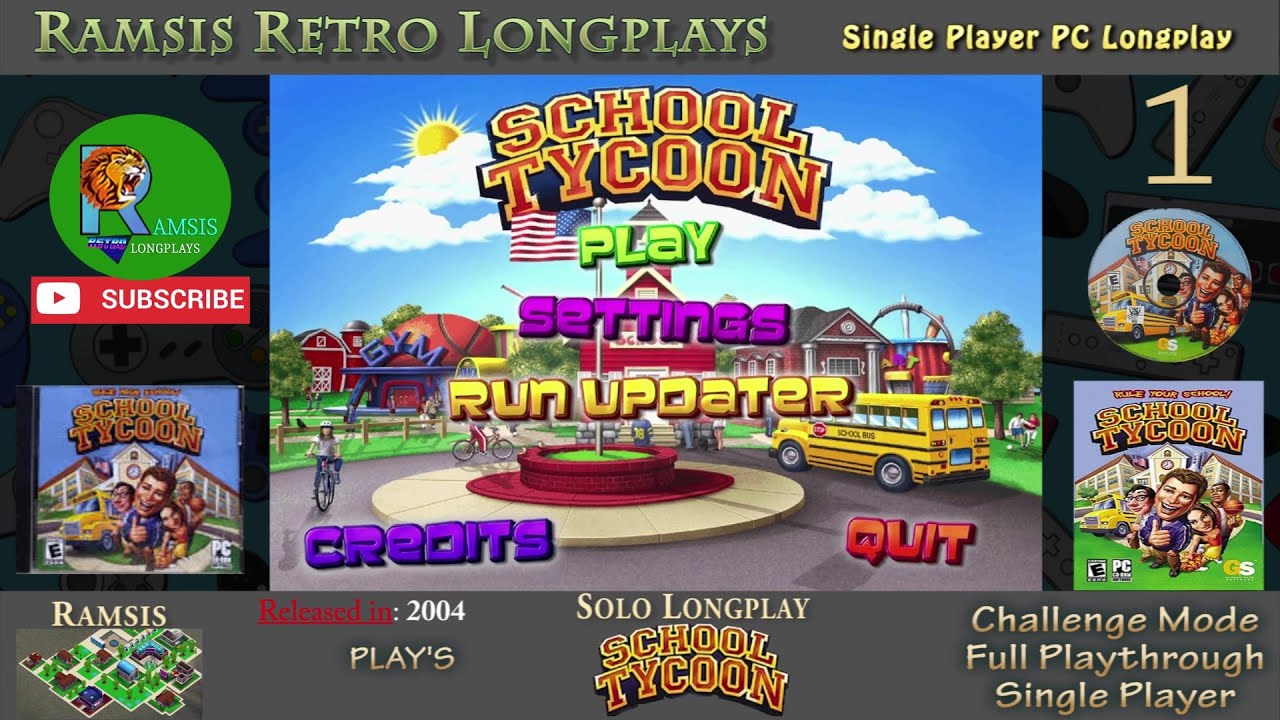 School Tycoon | PC Game | 2004 | Introduction and Beginner Level #1 - | Challenge Mode