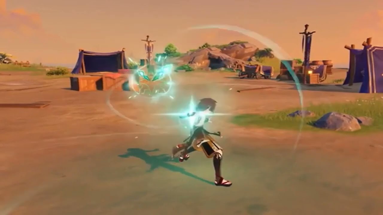 HEIZOU BURST+NORMAL ATTACK ANIMATIONS (Genshin Impact 2.8 Beta)
