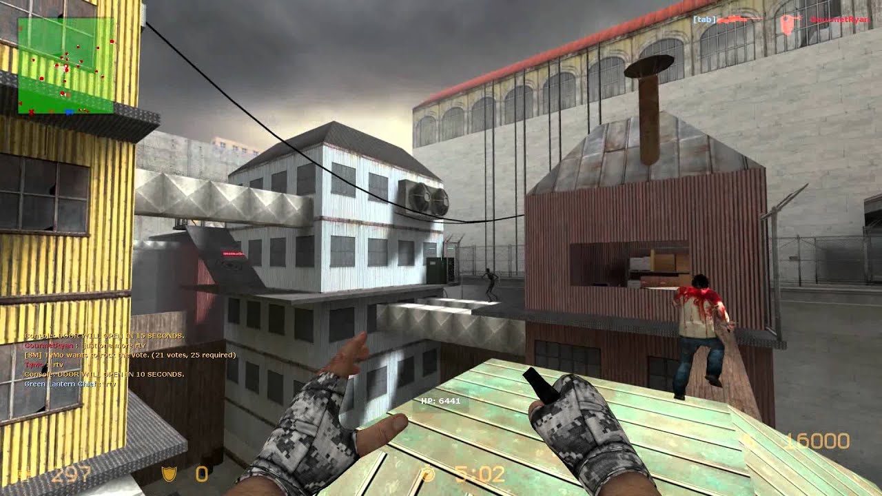 CSS: Zombie Escape - ZE_ROOFTOP_RUNAWAY2_V5 (1080p)