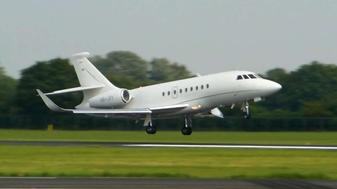 Dassault Falcon 2000LX ► Takeoff ✈ Groningen Airport Eelde
