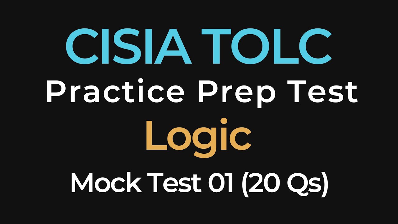 CISIA TOLC-I Logic Practice Exam 01 | Full-Length 20 Practice Questions & Answers