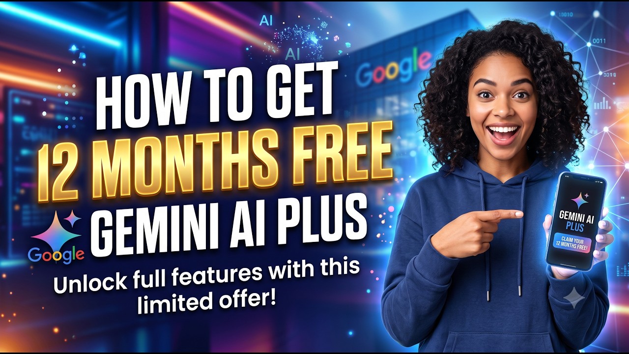 Получите 12 месяцев Gemini AI Plus БЕСПЛАТНО! (работает на 100%)