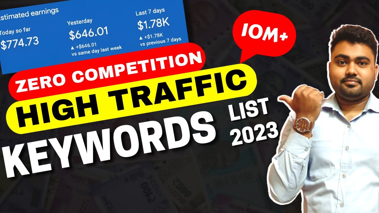 Top 10 Low Competition Keywords List With High Traffic In USA | International Blogging Niches 2023