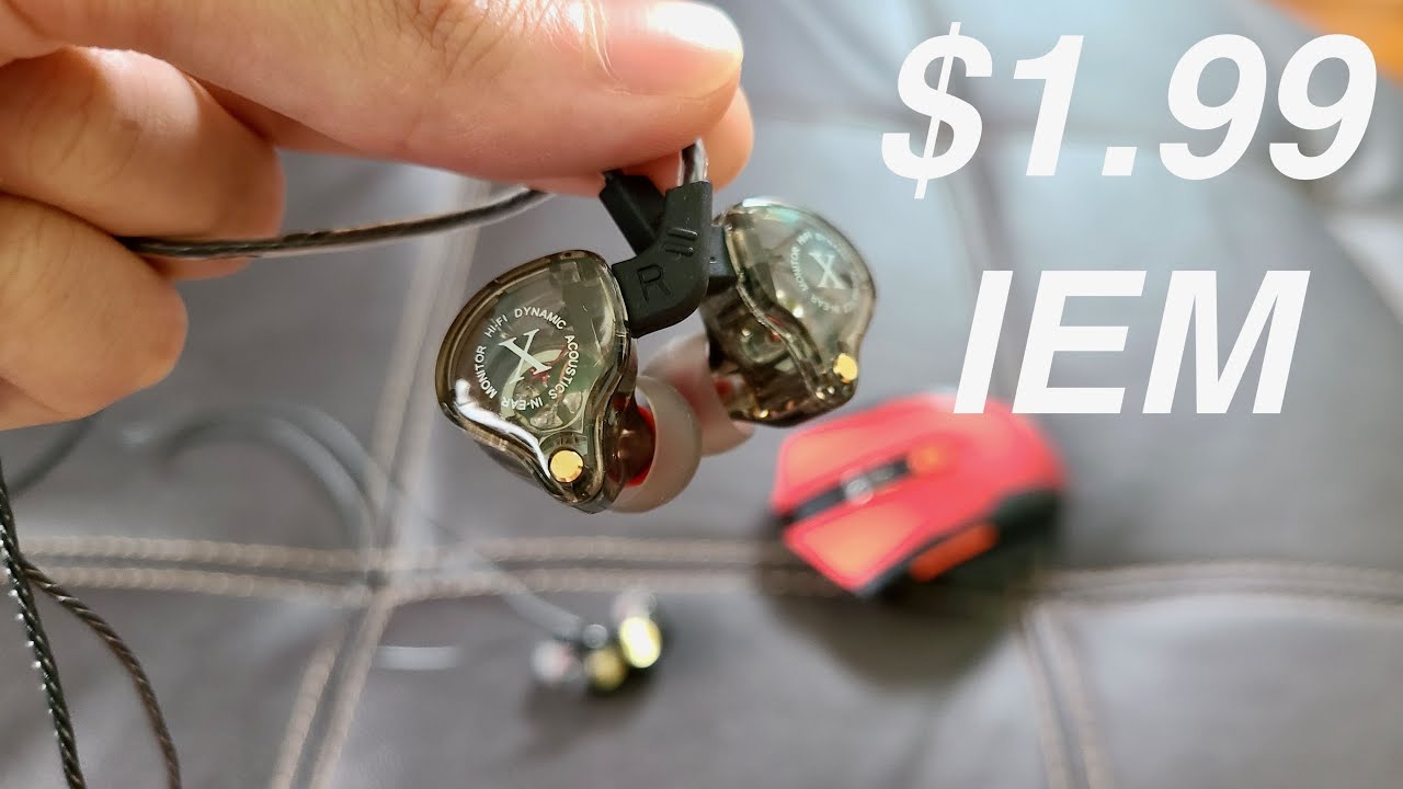 Наушники и беспроводная мышь за $1,99 с AliExpress! Распаковка/тестирование — X2 Sports IEM — выб...