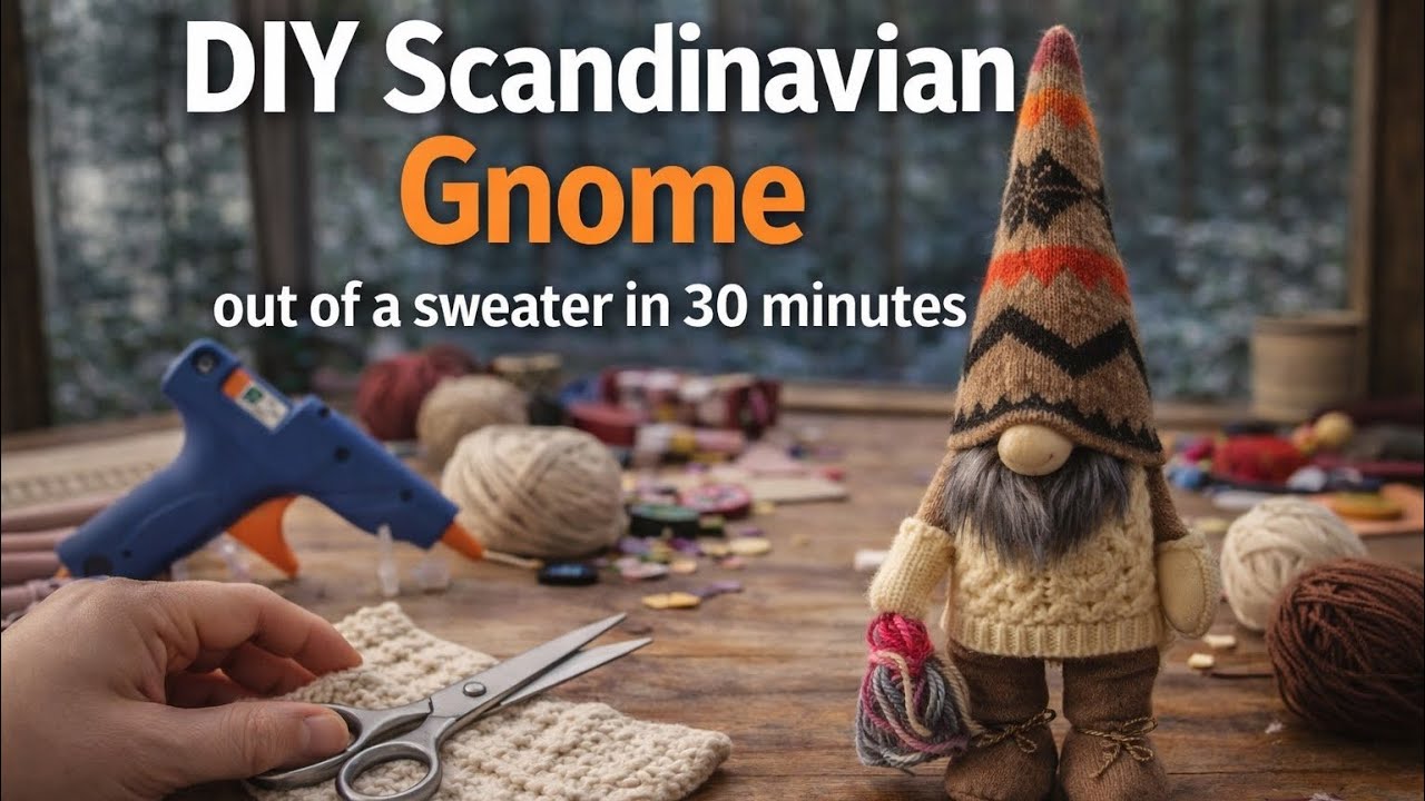 Making a gnome out of a sweater in 30 minutes!