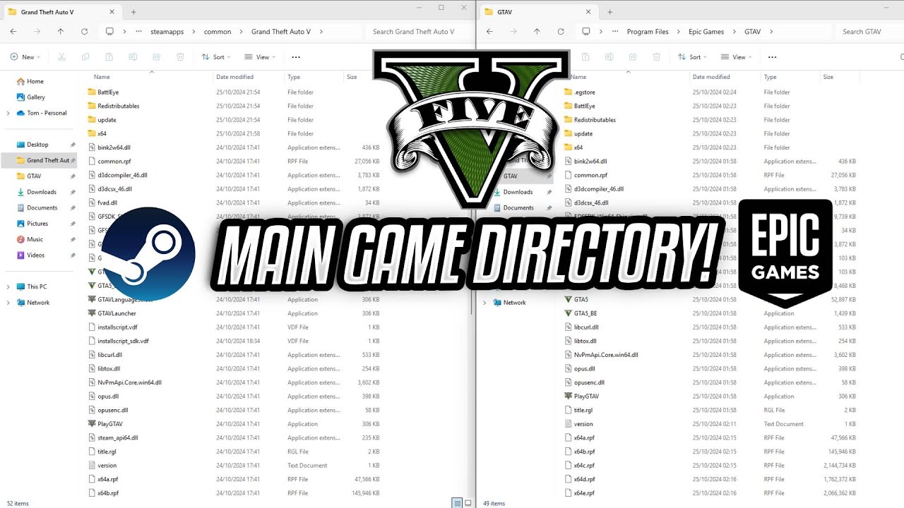 How to Find Your GTA V Game Directory on Steam & Epic Games | Step-by-Step Tutorial