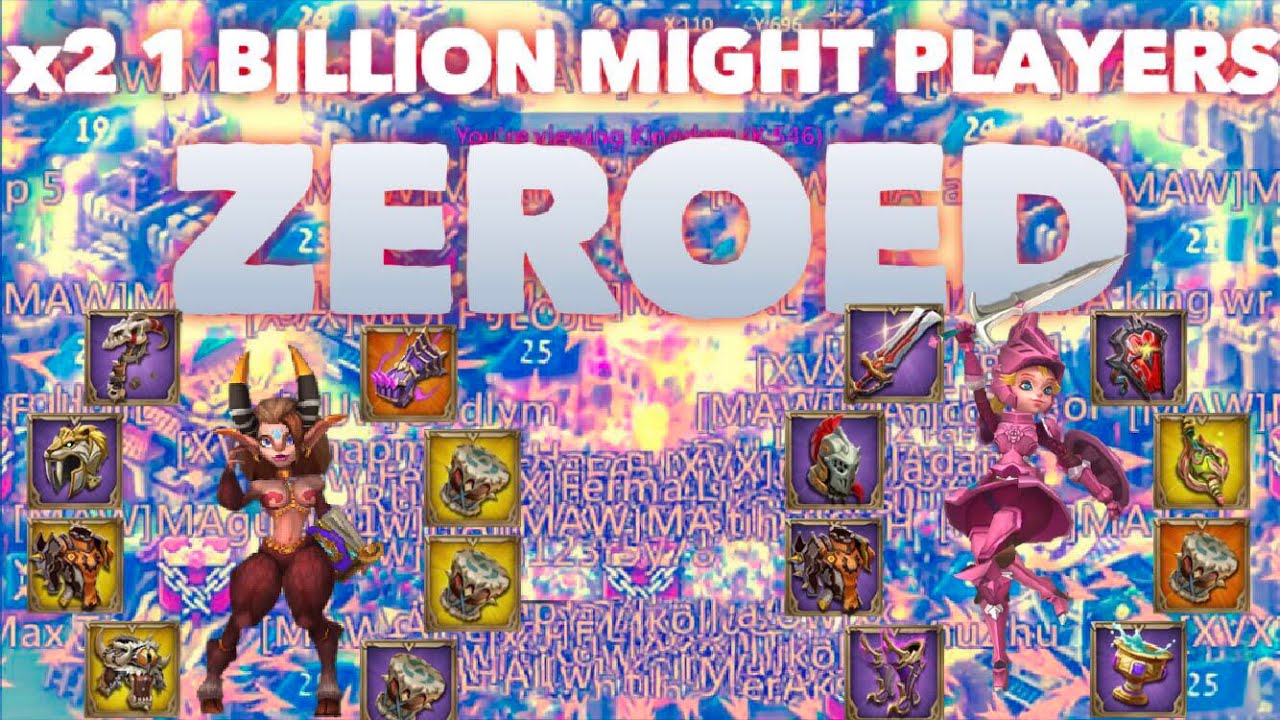 XVX & RUw ZERO x2 1 BILLION MIGHT PLAYERS Lords Mobile