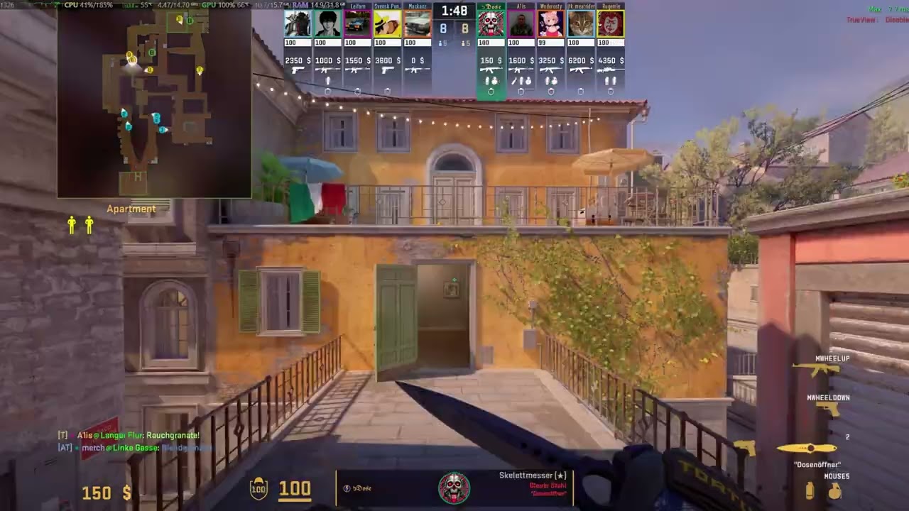 Toxischen Gegner auf Italy Zerstört I Counter-Strike2 Dose