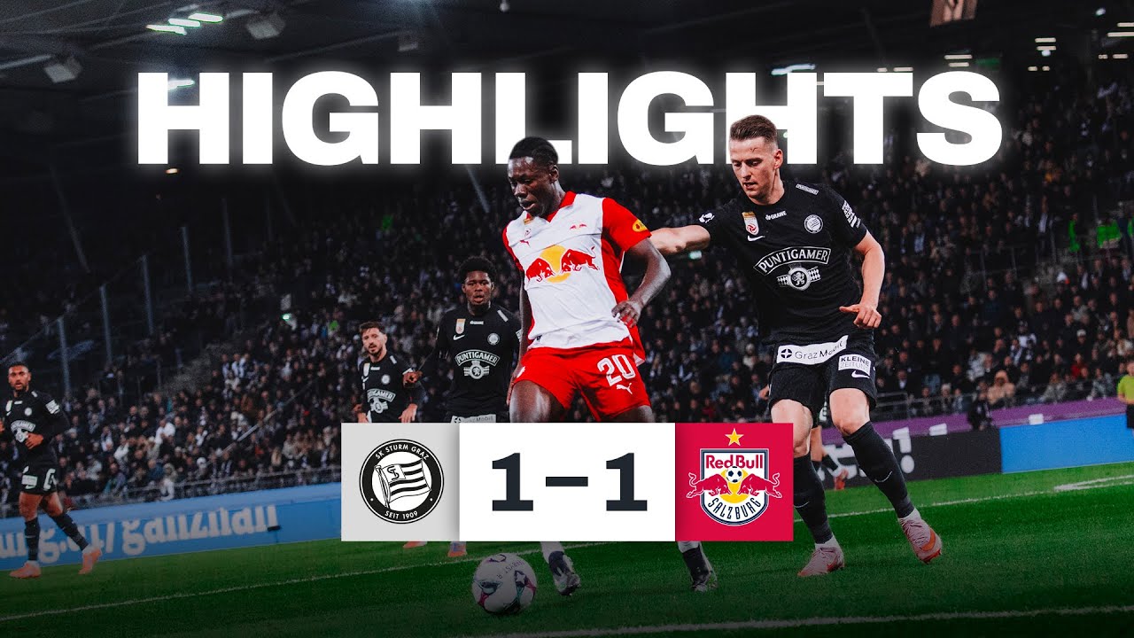 Hart erk&auml;mpfter Punkt: Sturm Graz &ndash; Salzburg | Highlights | 13. Spieltag, ADMIRAL Bundesliga