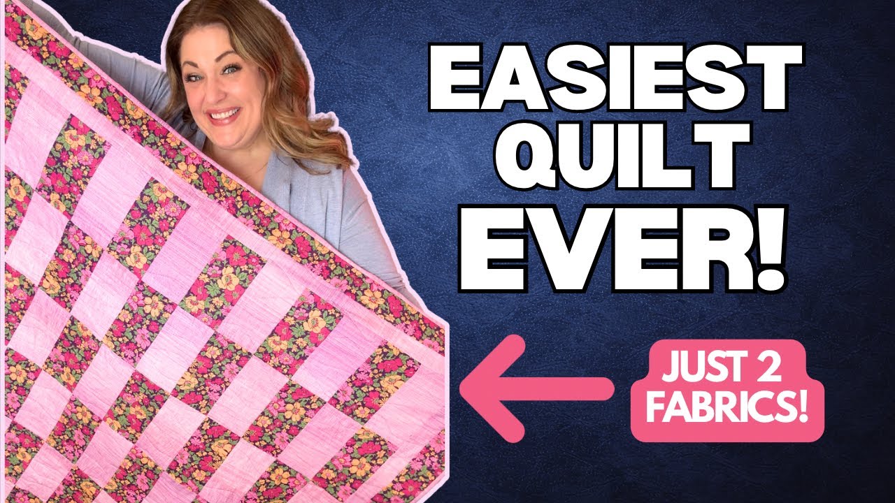 The EASIEST Beginner Quilt! | Sew the Throw Back Quilt with Me (Serger Optional)