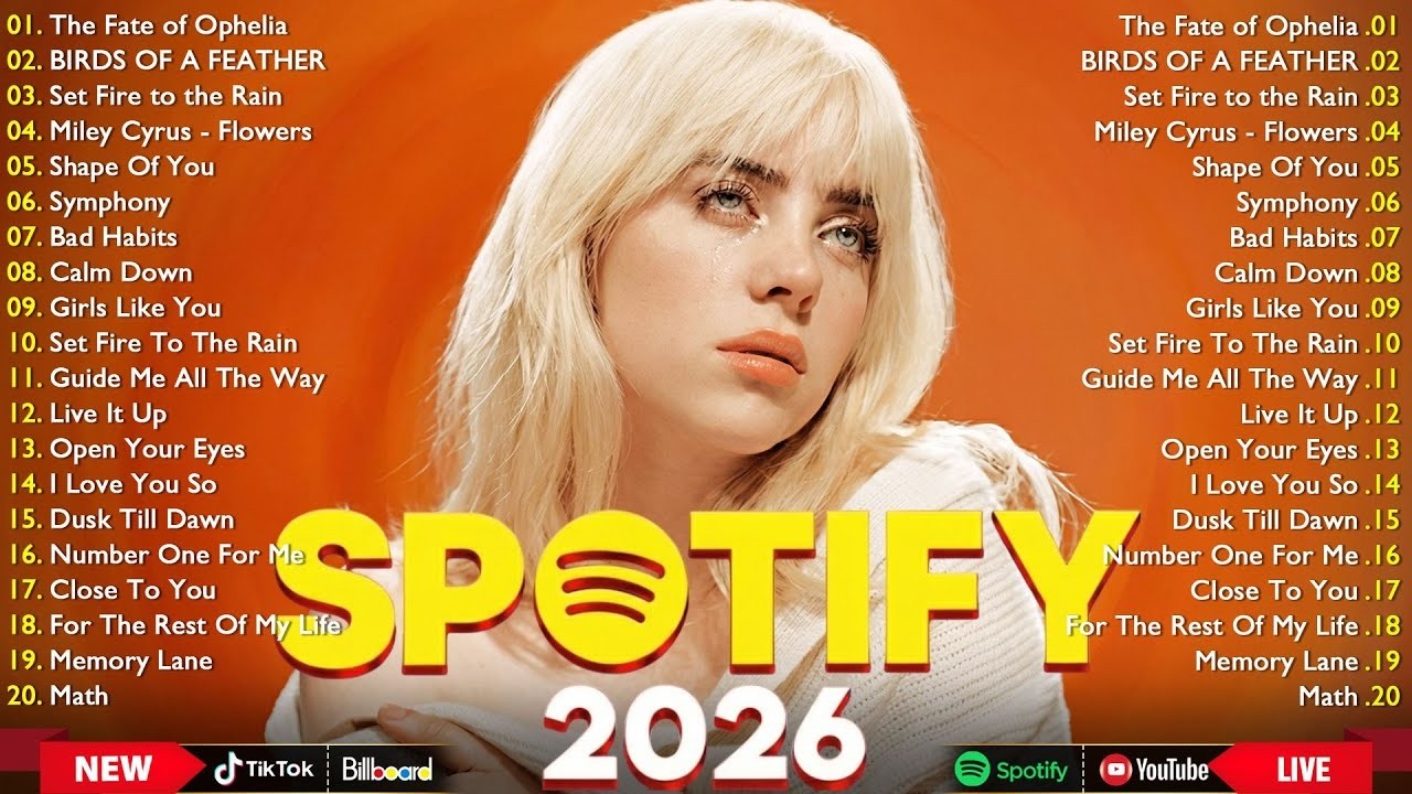 Bruno Mars, Adele, Selena Gomez, Dua Lipa, Ed Sheeran, Rihanna, Maroon 5, Zayn 🍒 Billboard Hot 100