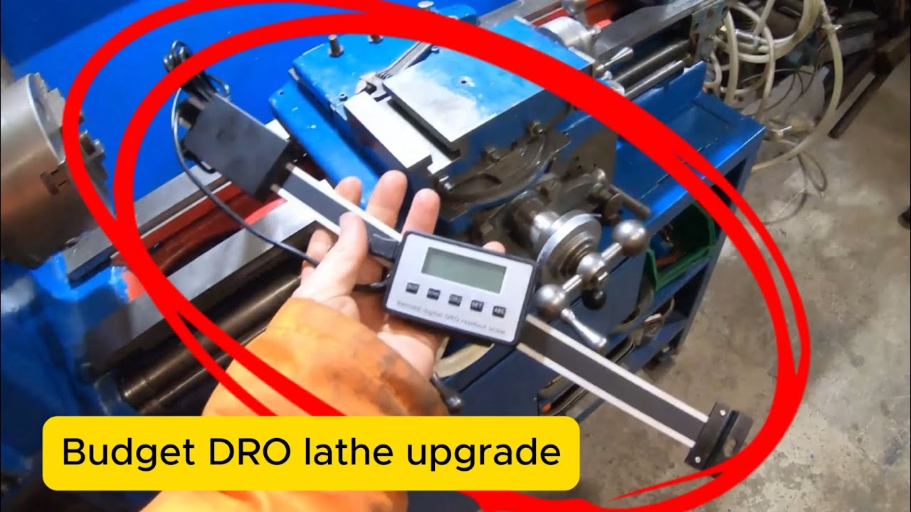 Budget DRO lathe install