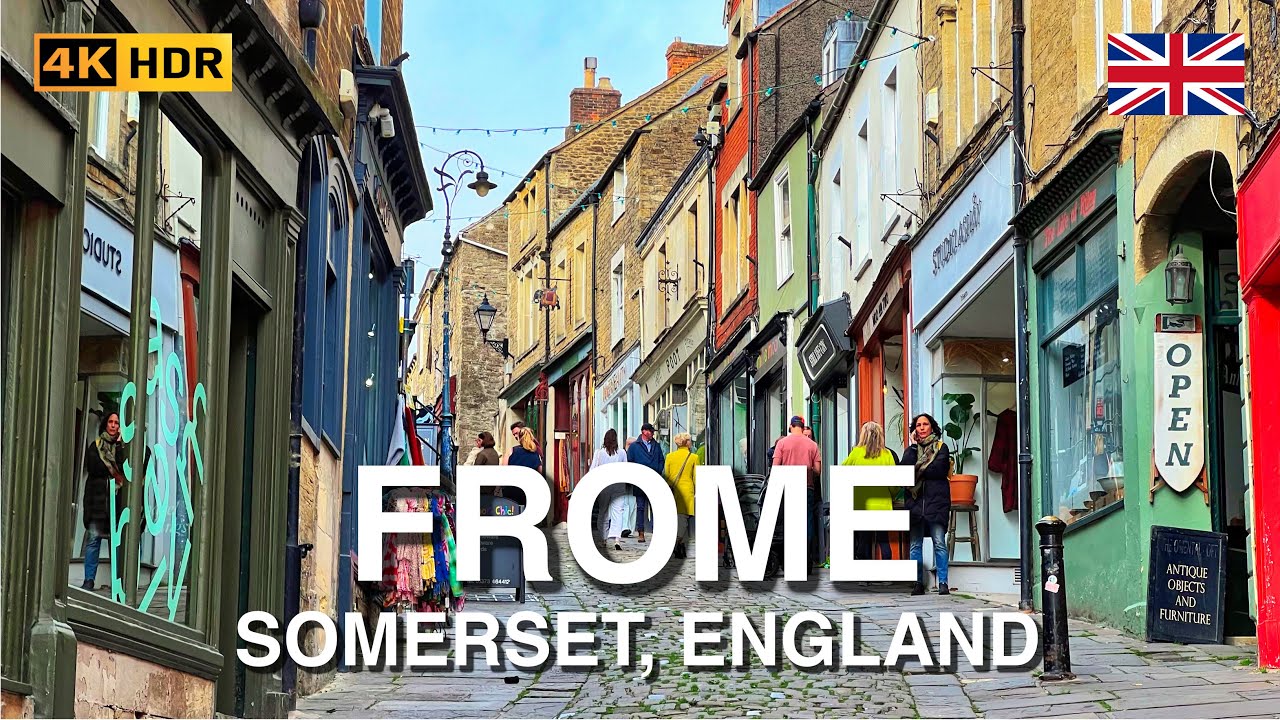FROME England Walking Tour 🇬🇧 | Discover Autumn in UK hidden charming town  🍂 | 4K HDR