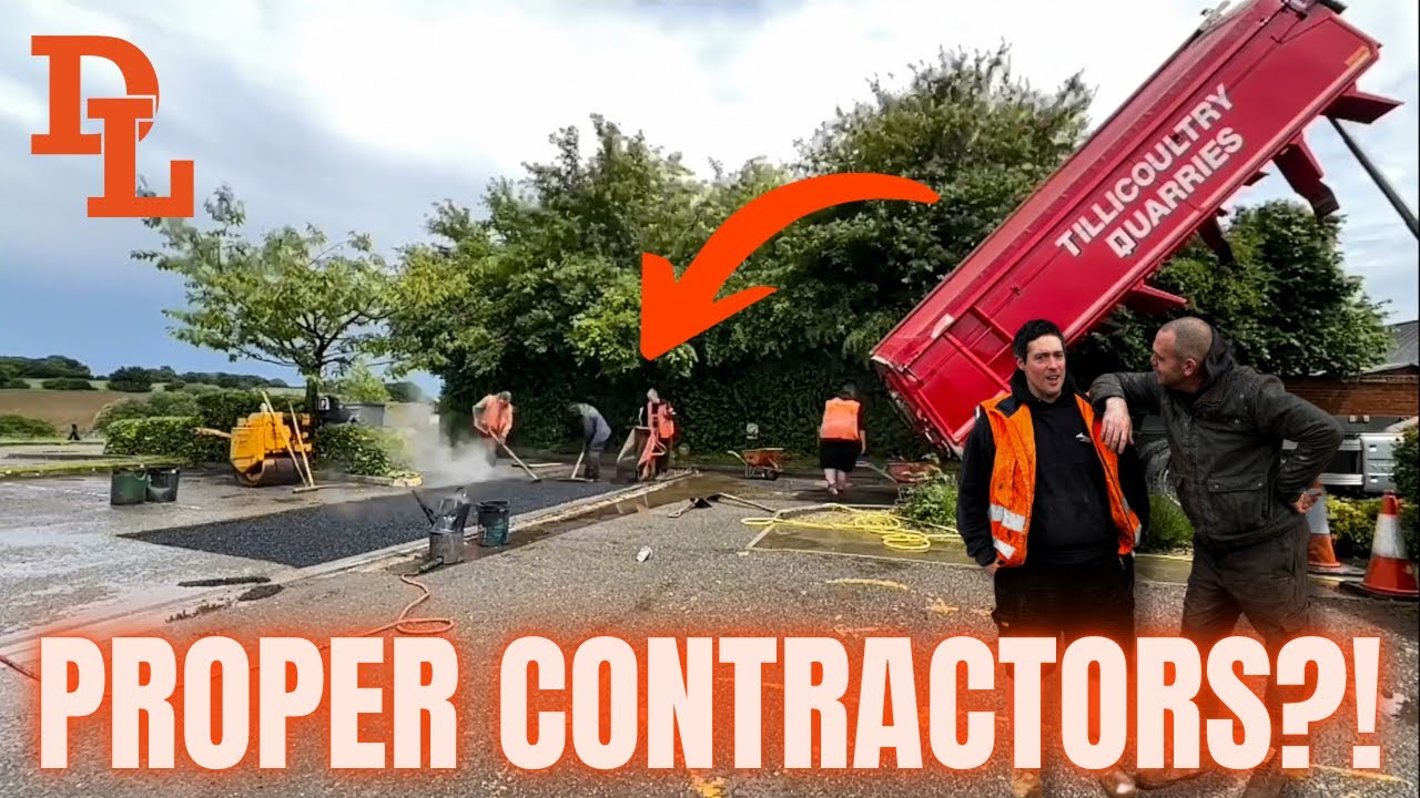 Laying Tarmac Like Proper Contractors - New Yard Loader Demo - Cream Tea Breakfast - Ep 74
