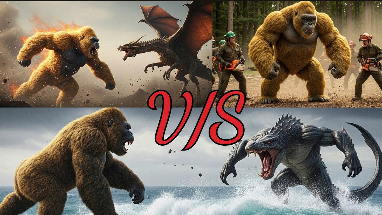 King Kong Trilogy 💥 Ocean Monster, Hell Dragon & The War Against Humanity #herokingkong #kingmonster