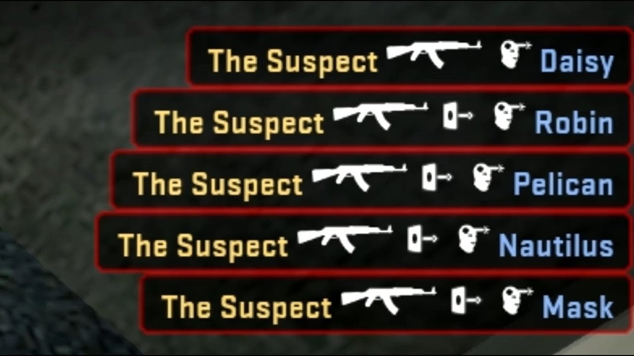 TheSuspect overwatches TheSuspects