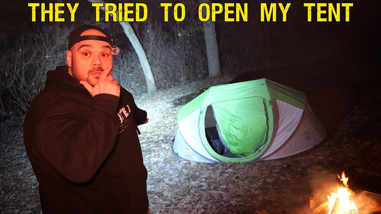 Someone tried to GET INTO MY TENT - TERRIFYING NIGHT of CAMPING!